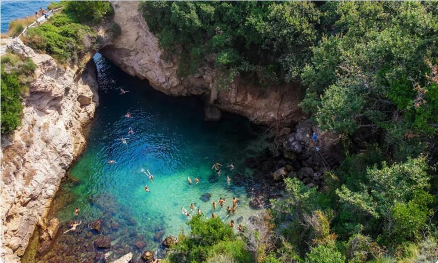 Un Paradiso A Sorrento Con Piscina Massa Lubrense Exterior foto